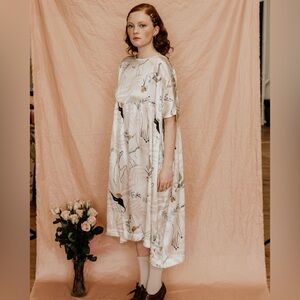 Noémiah Silk Printed Dress / one size
